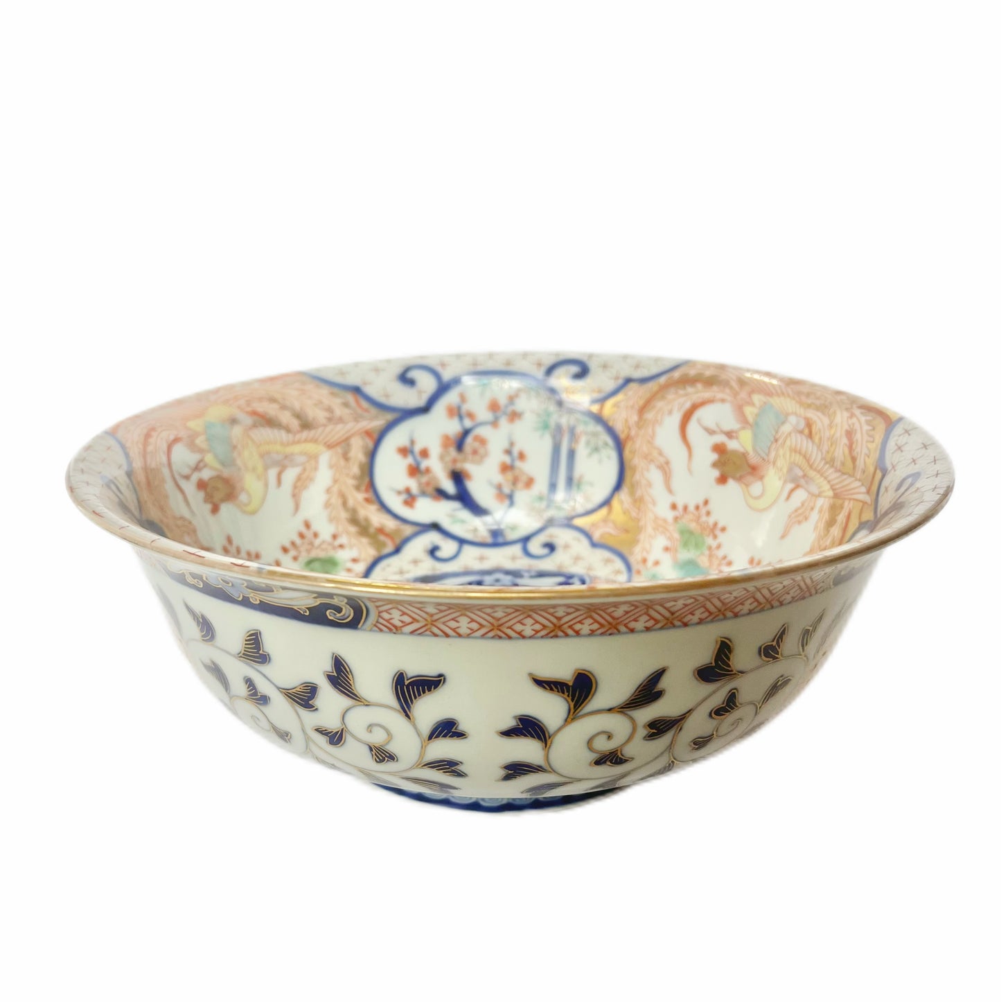 Large early Meiji Period Aritaware porcelain bowl by Koransha circa 1870s to 1880s