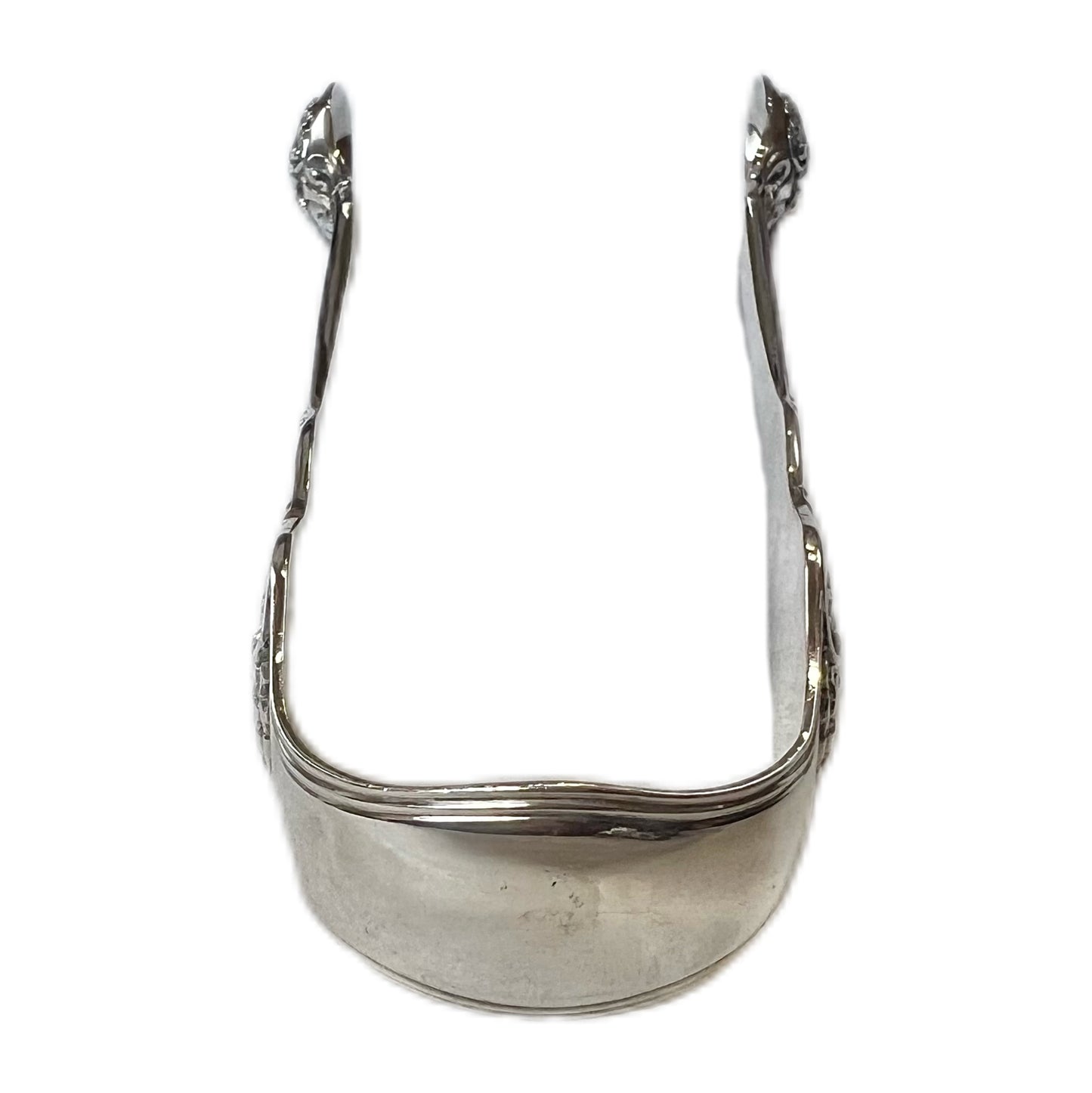 Pair of George IV Kings Pattern sterling silver sugar tongs. London, 1829