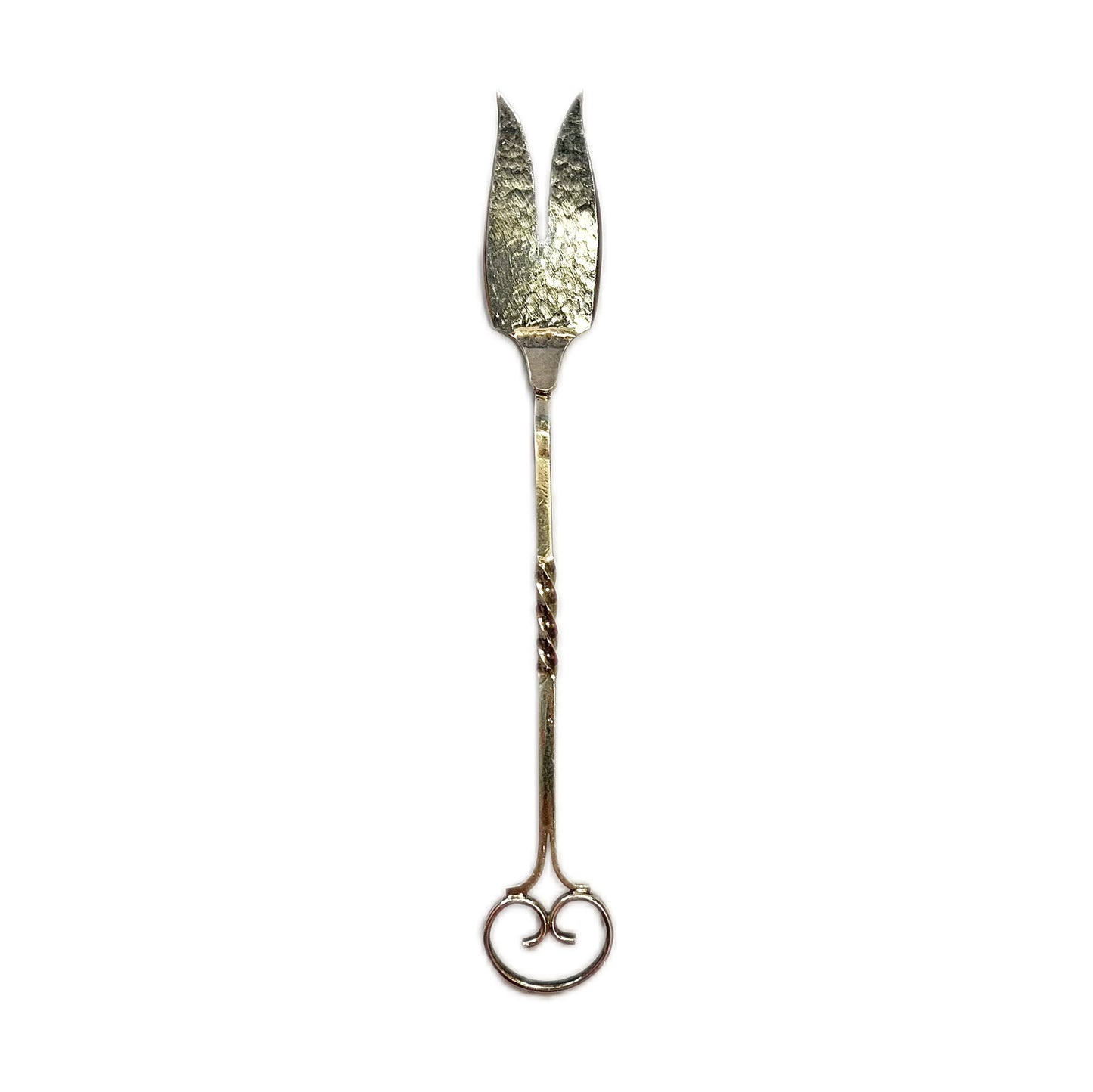 Vintage, possibly antique Australian Sargison’s Arts and Crafts sterling silver pickle / cocktail fork
