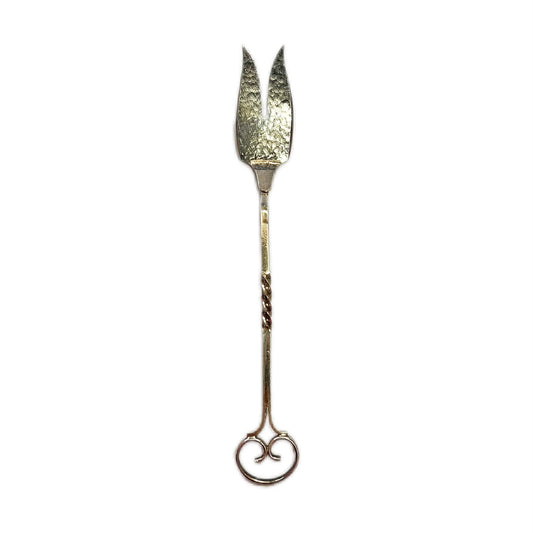 Vintage, possibly antique Australian Sargison’s Arts and Crafts sterling silver pickle / cocktail fork