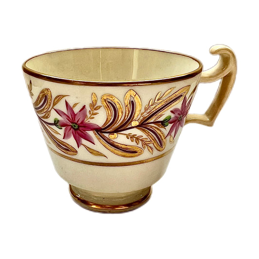 Early 19th century Regency Period Minton Dahlia patterned London shape teacup