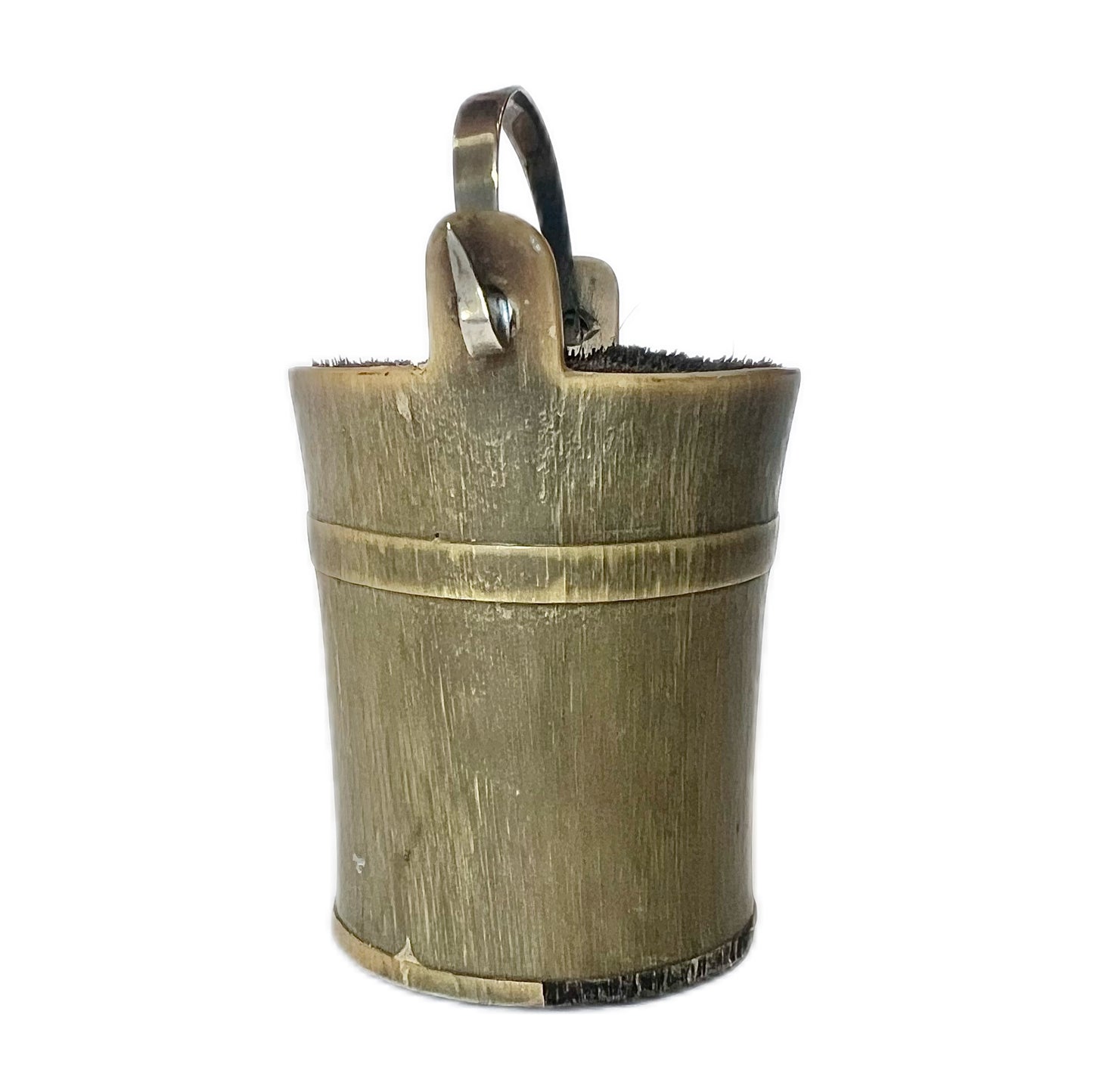 Antique Victorian 19th century pen wipe with sterling silver handle