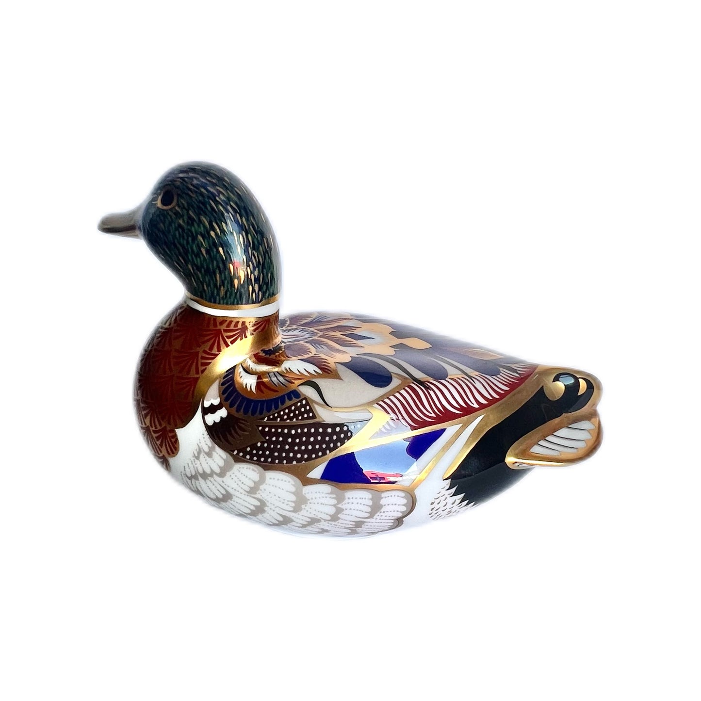 Vintage Royal Crown Derby Mallard paperweight figurine circa 1998