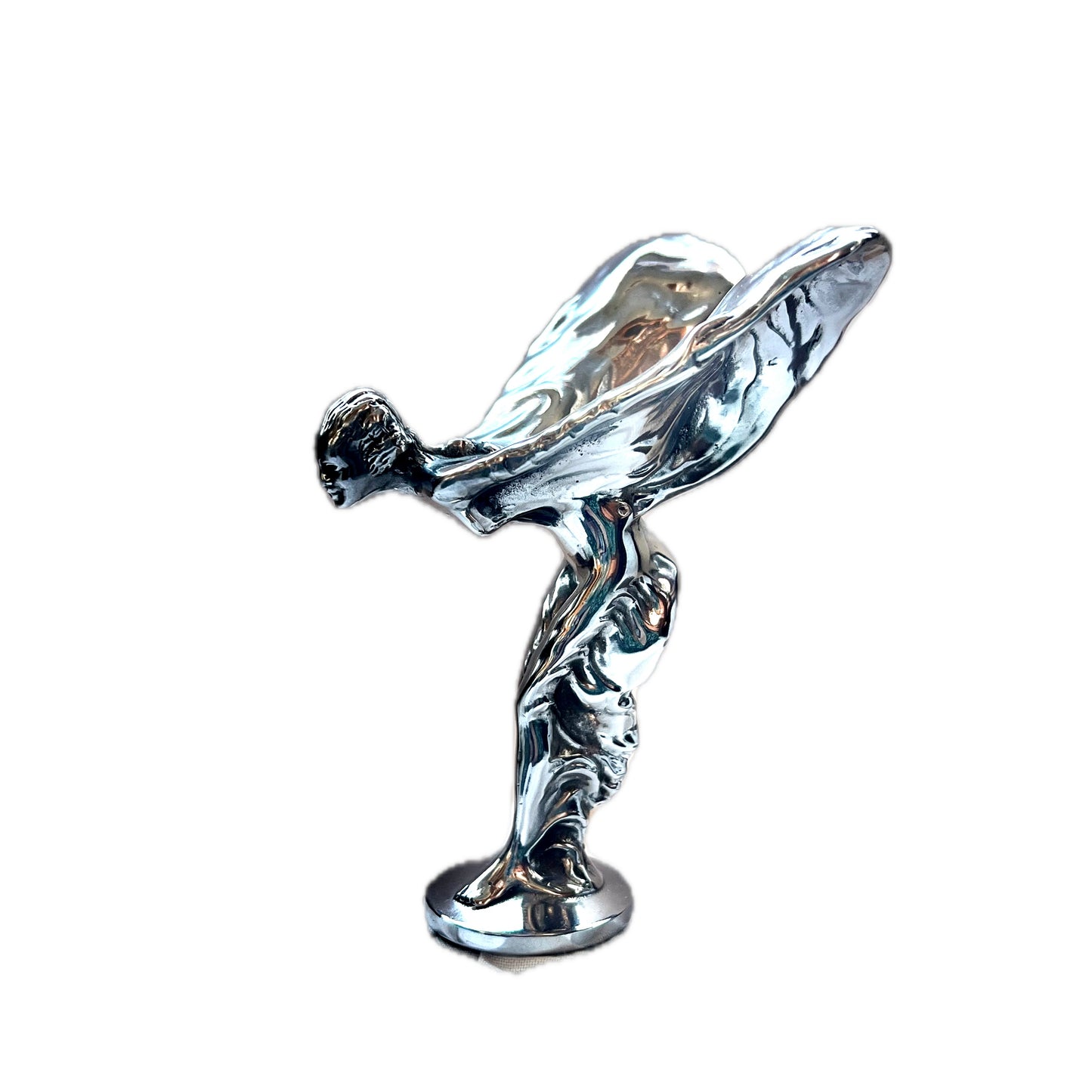 Vintage Rolls Royce Spirit of Ecstasy 'Emily" mascot, circa 1960s, Classic Car Part, Silver Cloud III Model