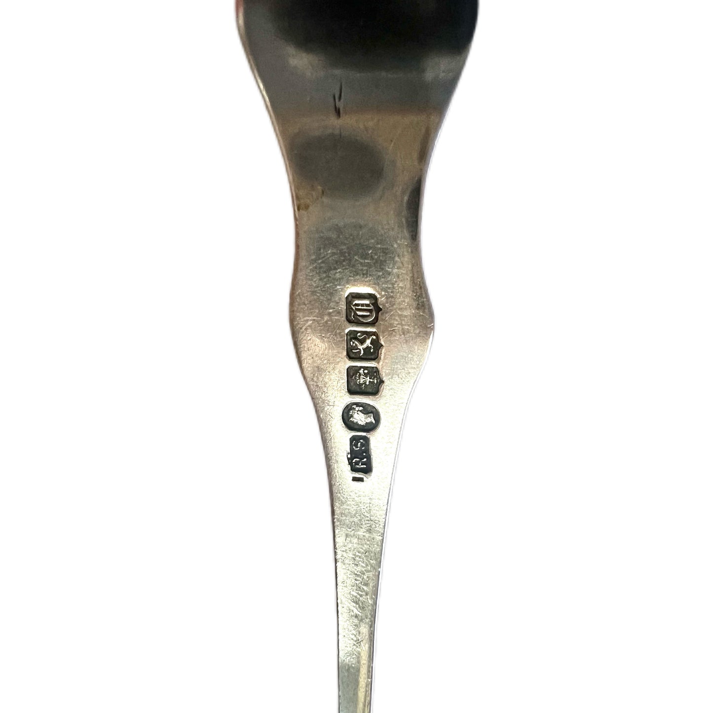 6 sterling Victorian Scottish silver teaspoons in the Rosette front French shoulder pattern