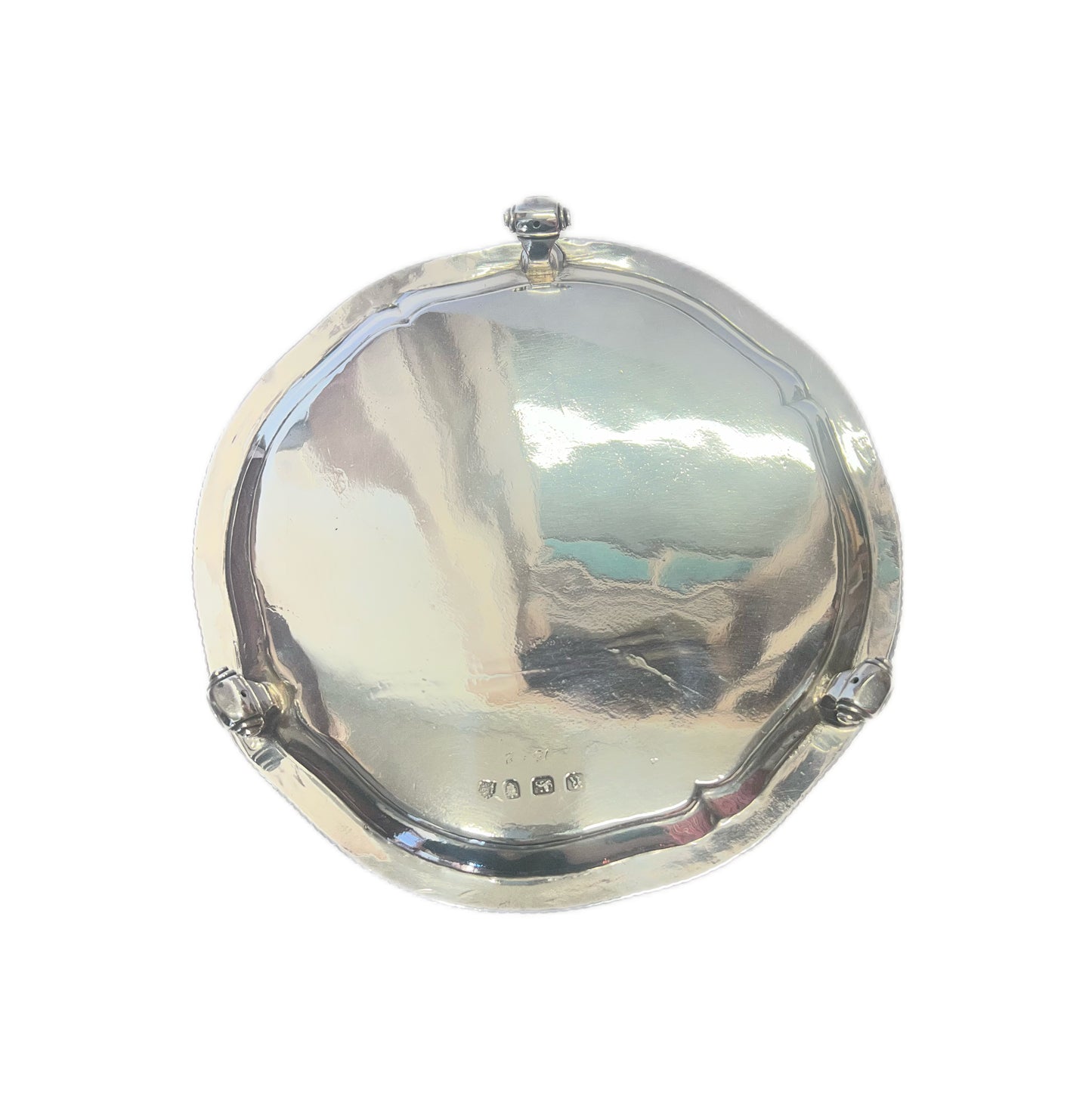 George III crested sterling silver salver, John Parker I & Edward Wakelin