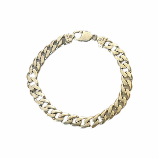 Vintage Italian sterling silver curb-link bracelet