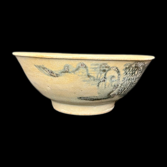 1822 Tek Shing shipwreck pottery bowl, antique Chinese Qing period blue and white ware