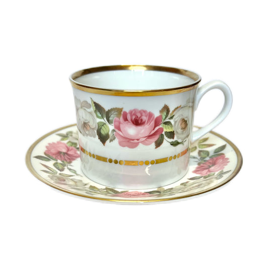 Vintage Royal Worcester Royal Garden bone china tea cup and matching saucer