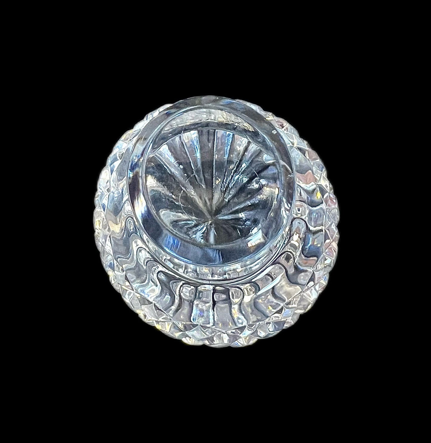 Vintage 20th century Waterford Lismore pattern crystal decanter