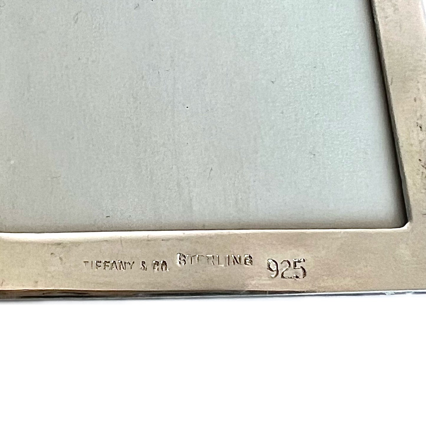 Vintage Tiffany & Co. sterling silver double photo frame with original Tiffany box