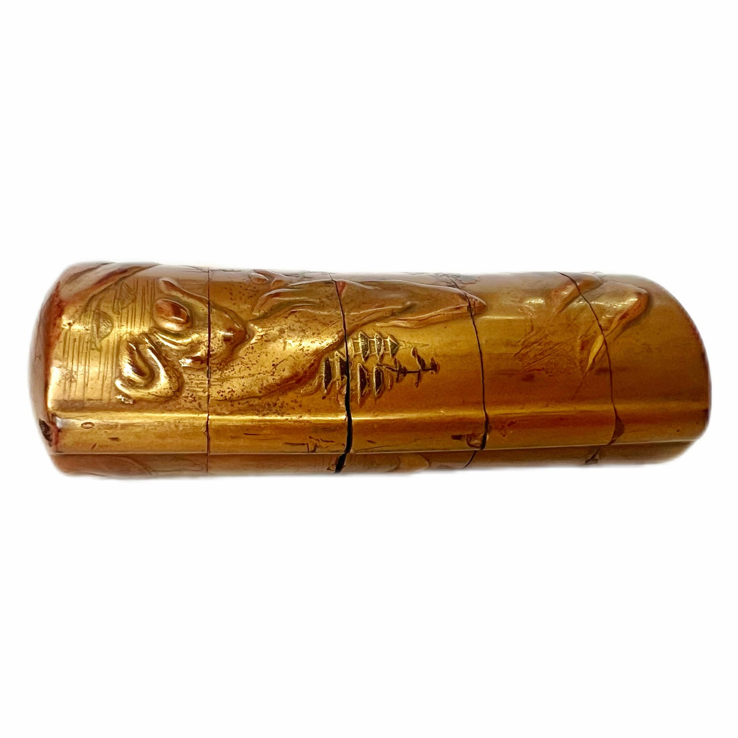 Mid to late 19th century Meiji Period gilt lacquer inro
