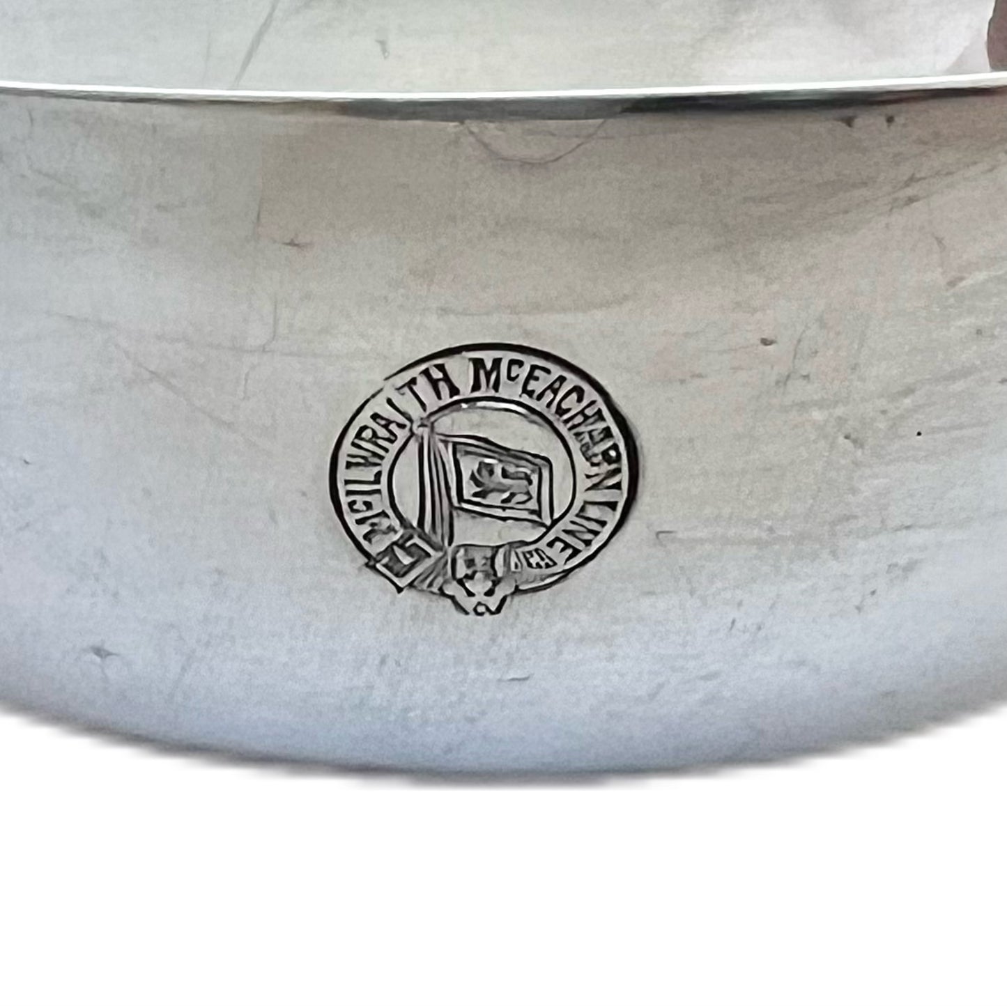 Vintage 1930s to 1950s  McIlwraith & McEacharn Line silver-plated souvenir bowl