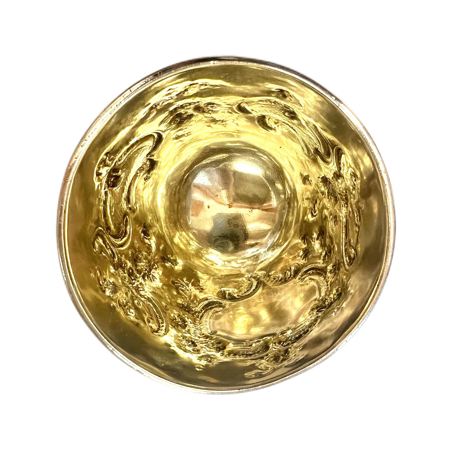 Magnificent George I Britannia silver goblet by Isaac Liger, London, 1719, Delamain family crest