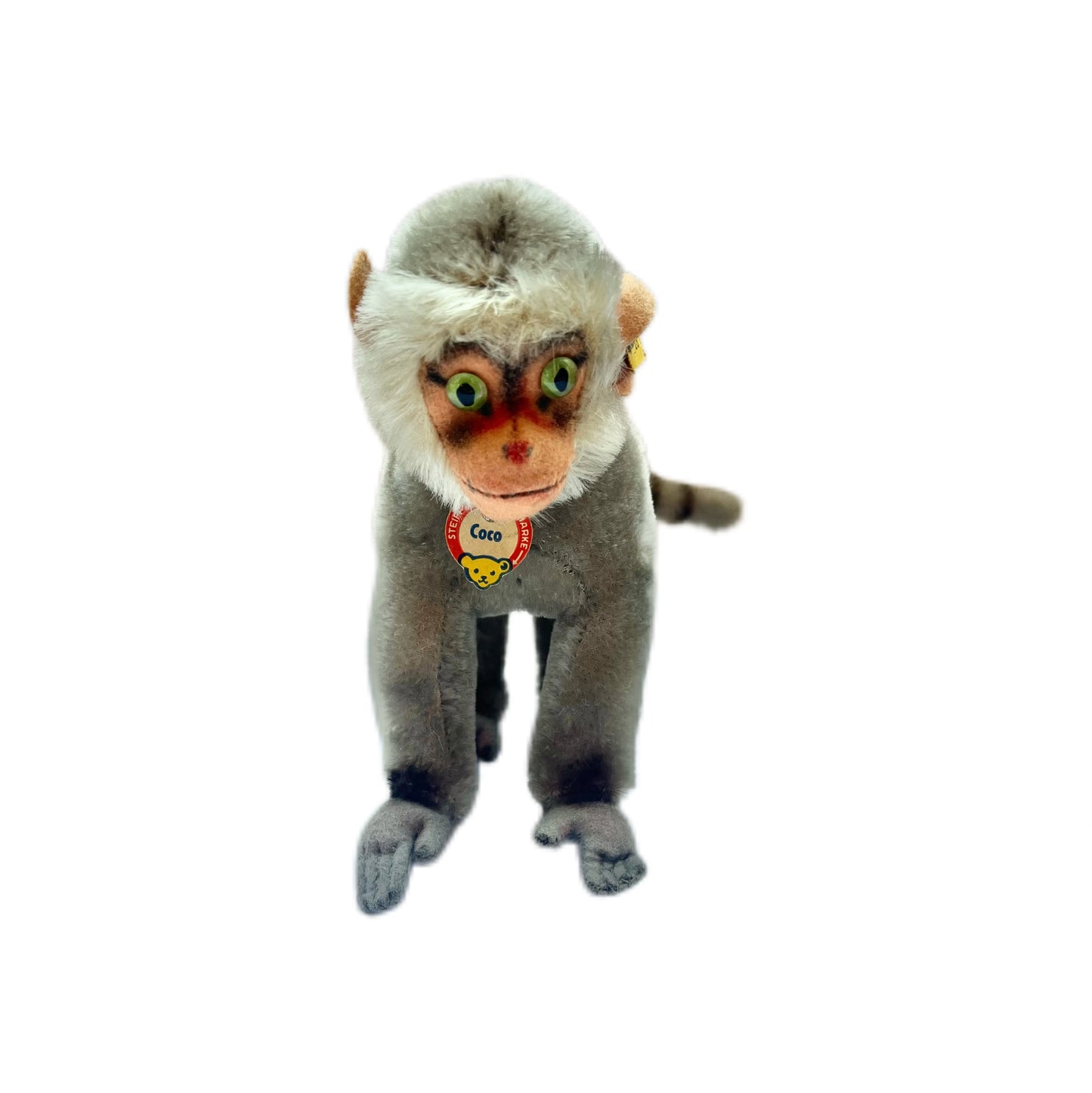 Lovely vintage Steiff 1950s to 1960s “Coco” baboon stuffed toy, made in Germany