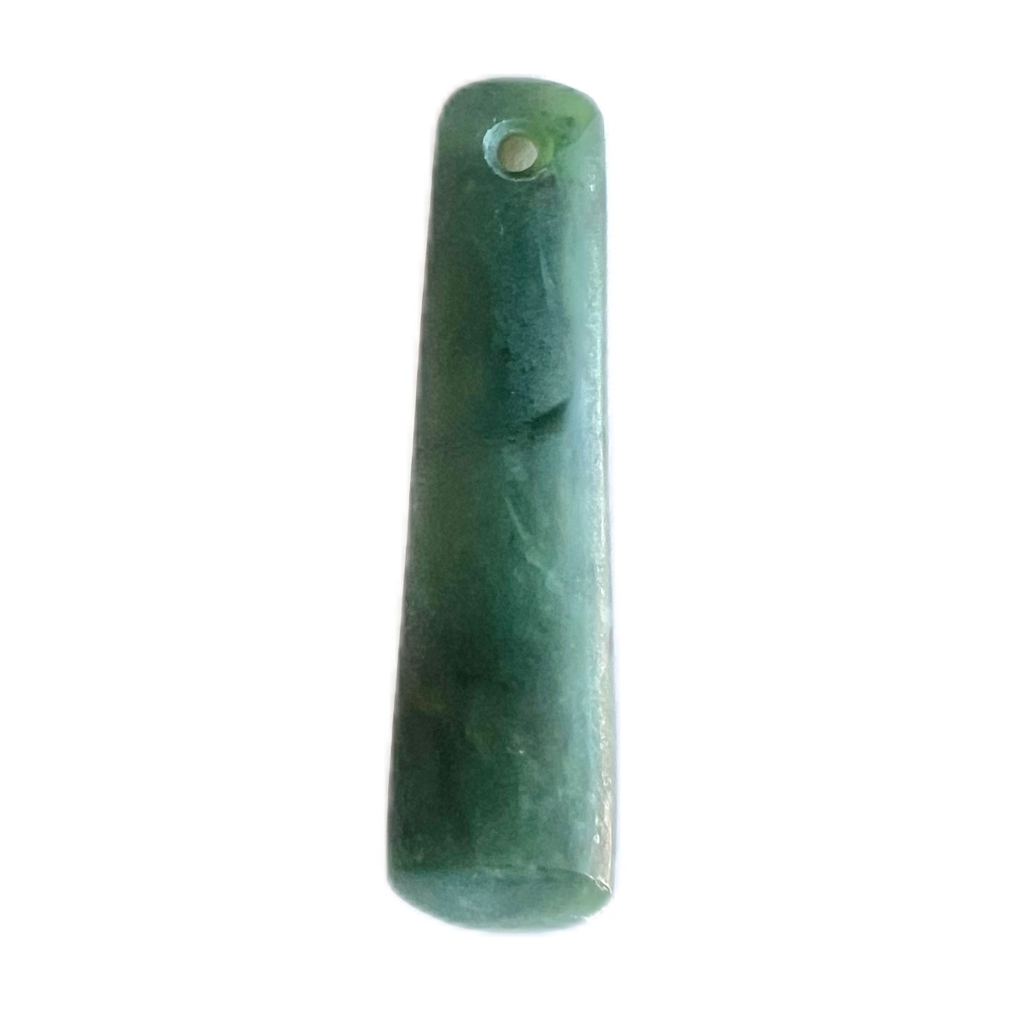 Vintage poumanu nephrite jade toki pendant