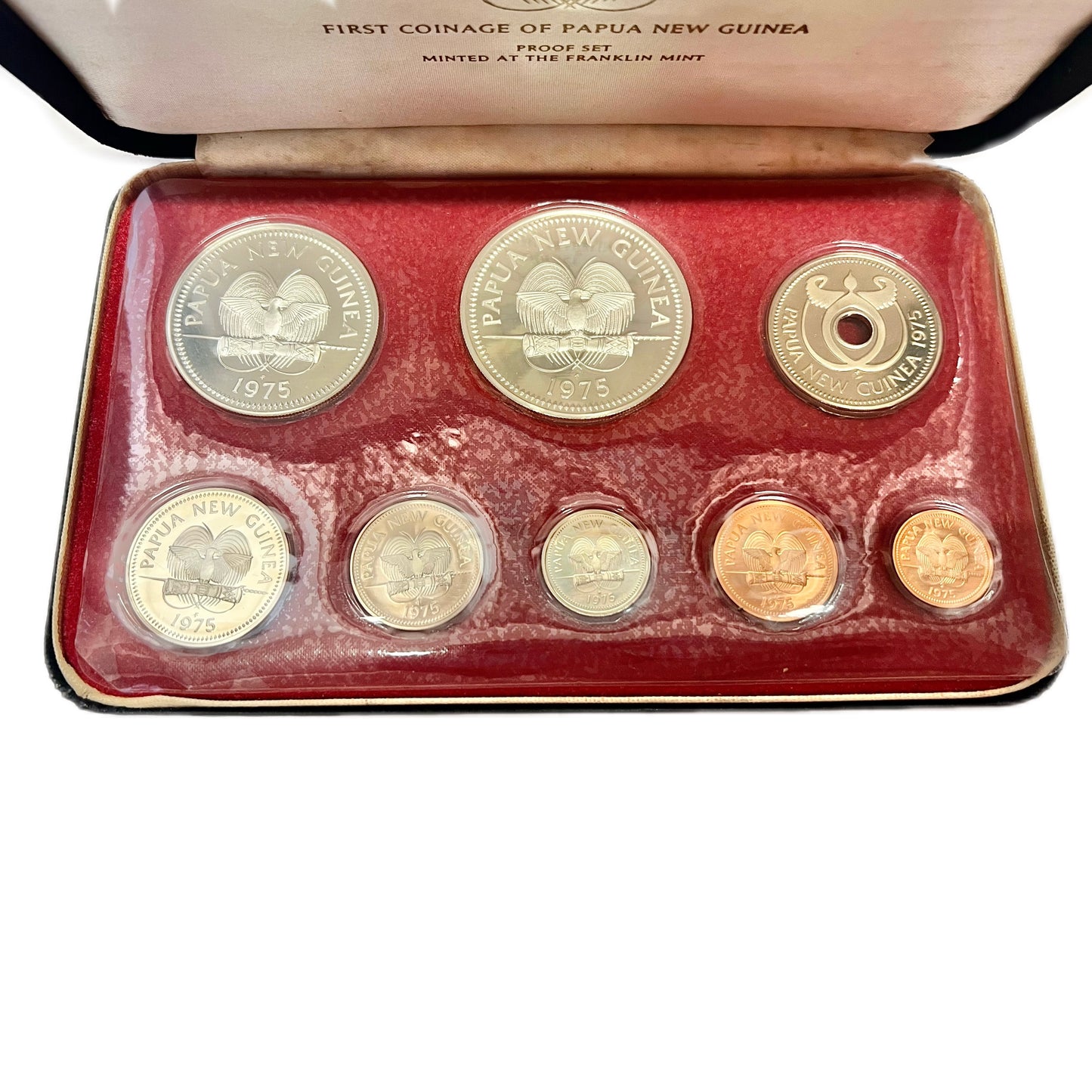 Vintage 1976 Papua New Guinea first coinage proof set
