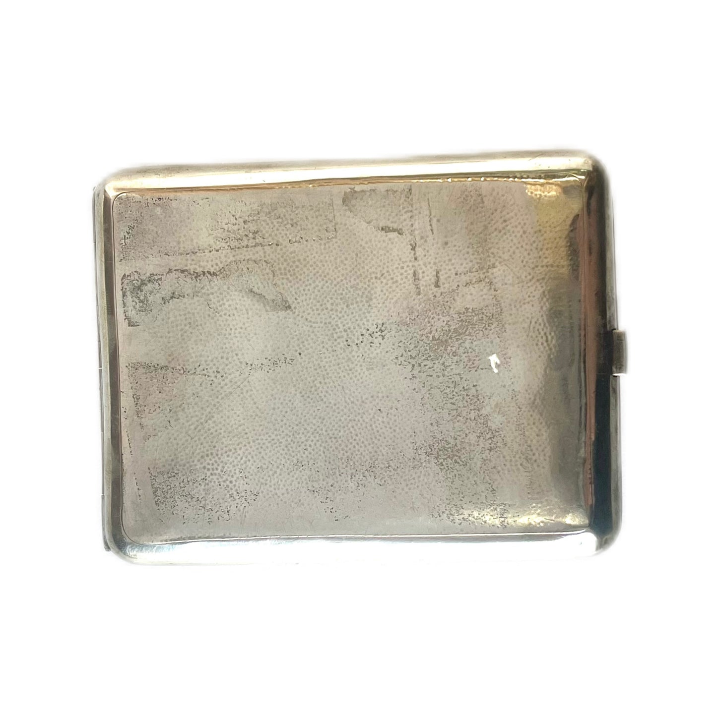 Near antique Chinese export silver cigarette case, estate of Shanghai Police Supt. J.F. Lovell