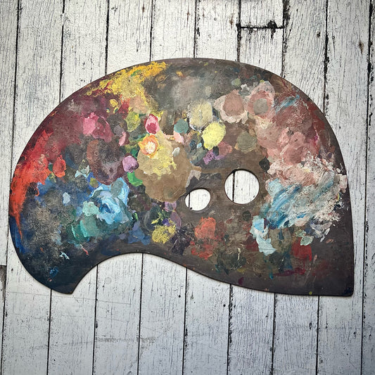 Vintage artist’s palette of substantial size