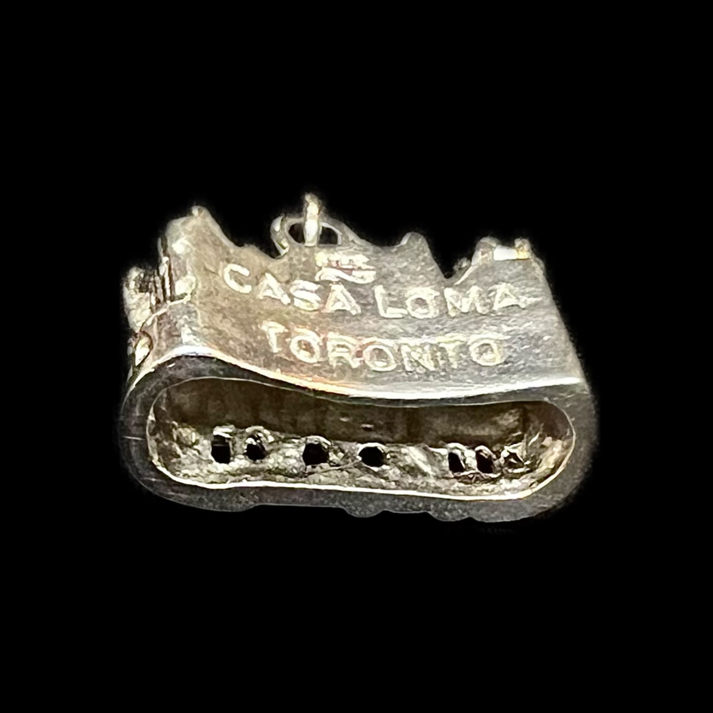Vintage Canadian sterling silver Casa Loma charm