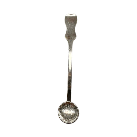 Antique silver American Seated Liberty dime spoon