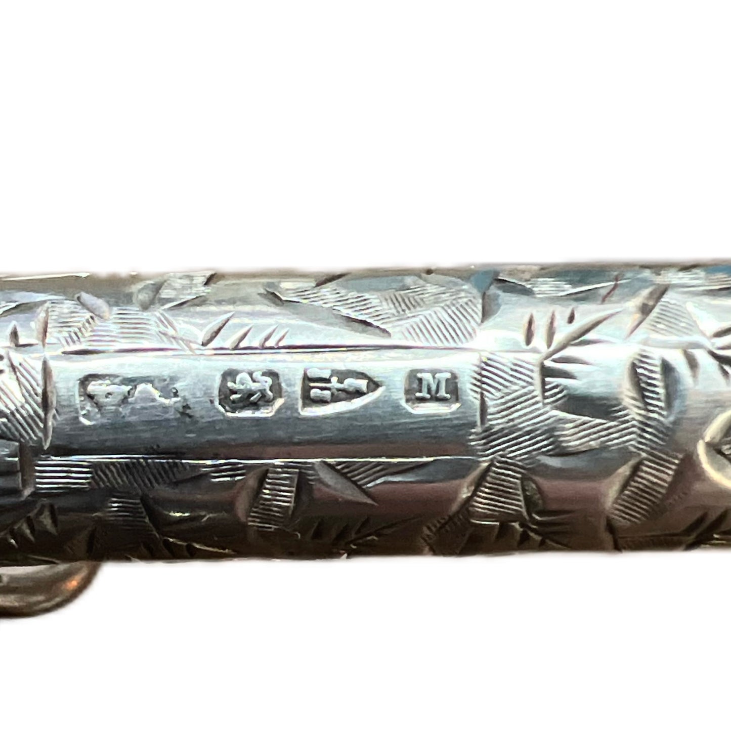 Antique sterling silver propelling pencil with bloodstone seal, late 19th century