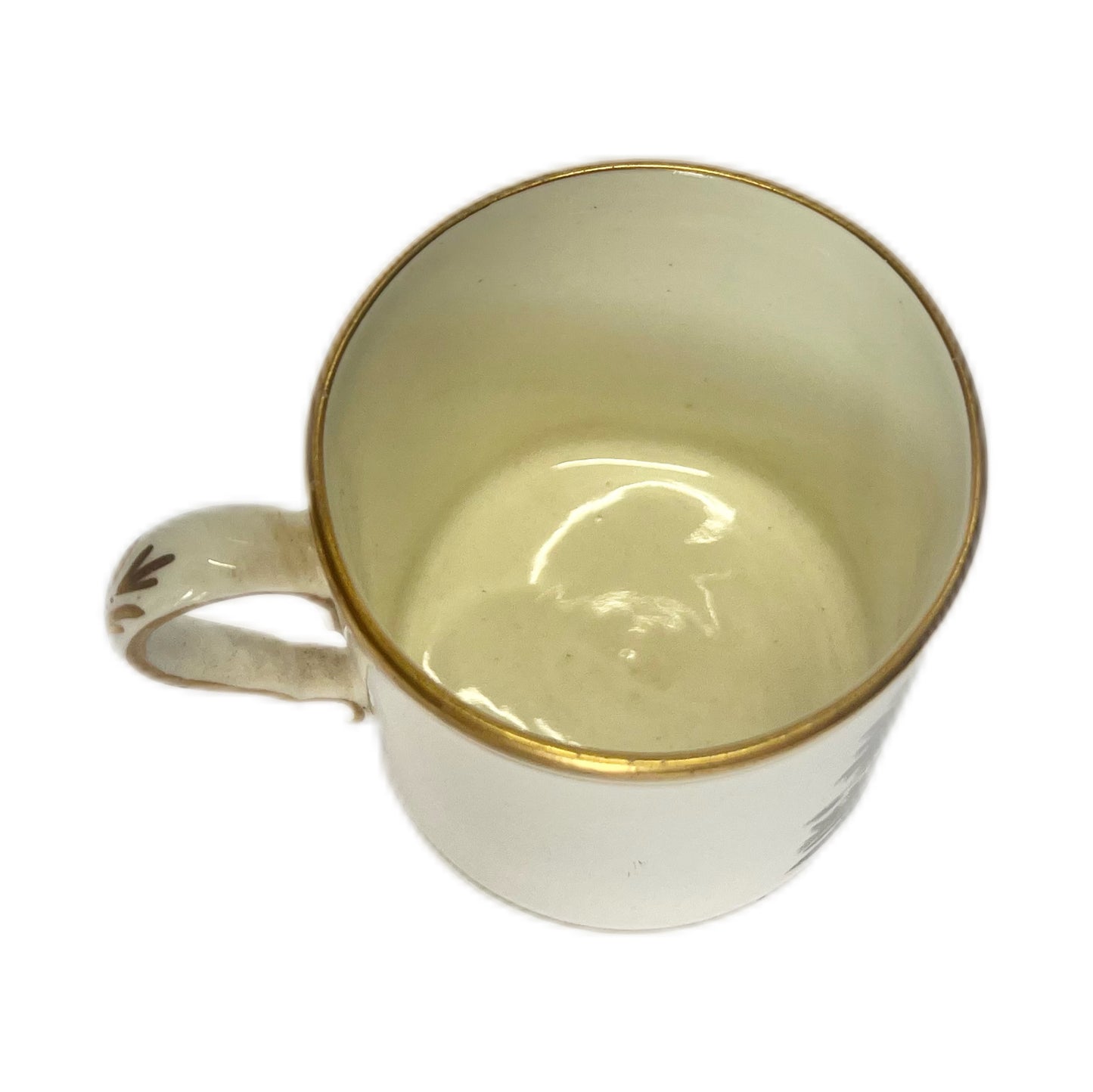 #3 Antique Spode Bat Ware coffee can, pattern 557