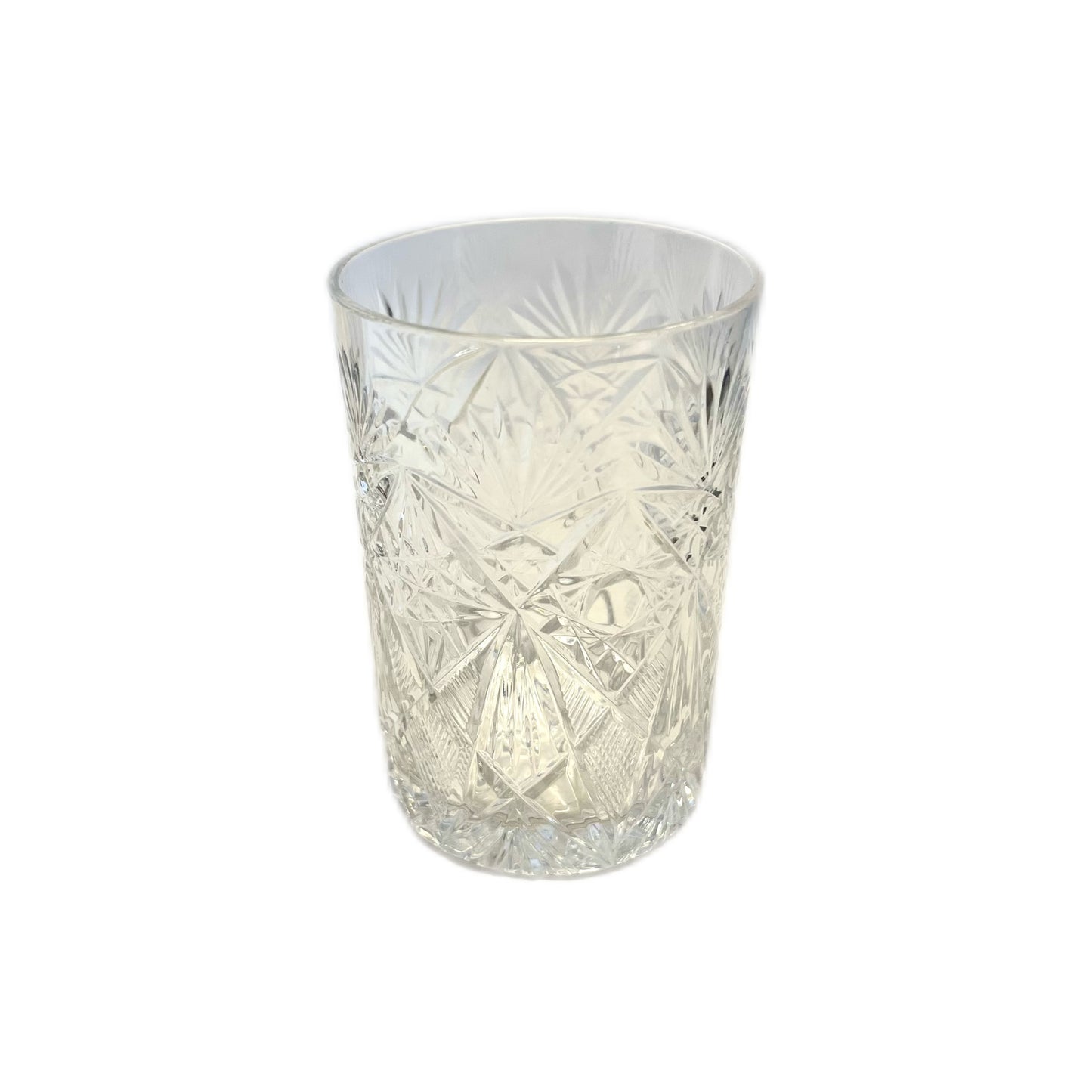 Antique Russia .875 silver Troika podstakannik tea glass holder with original glass