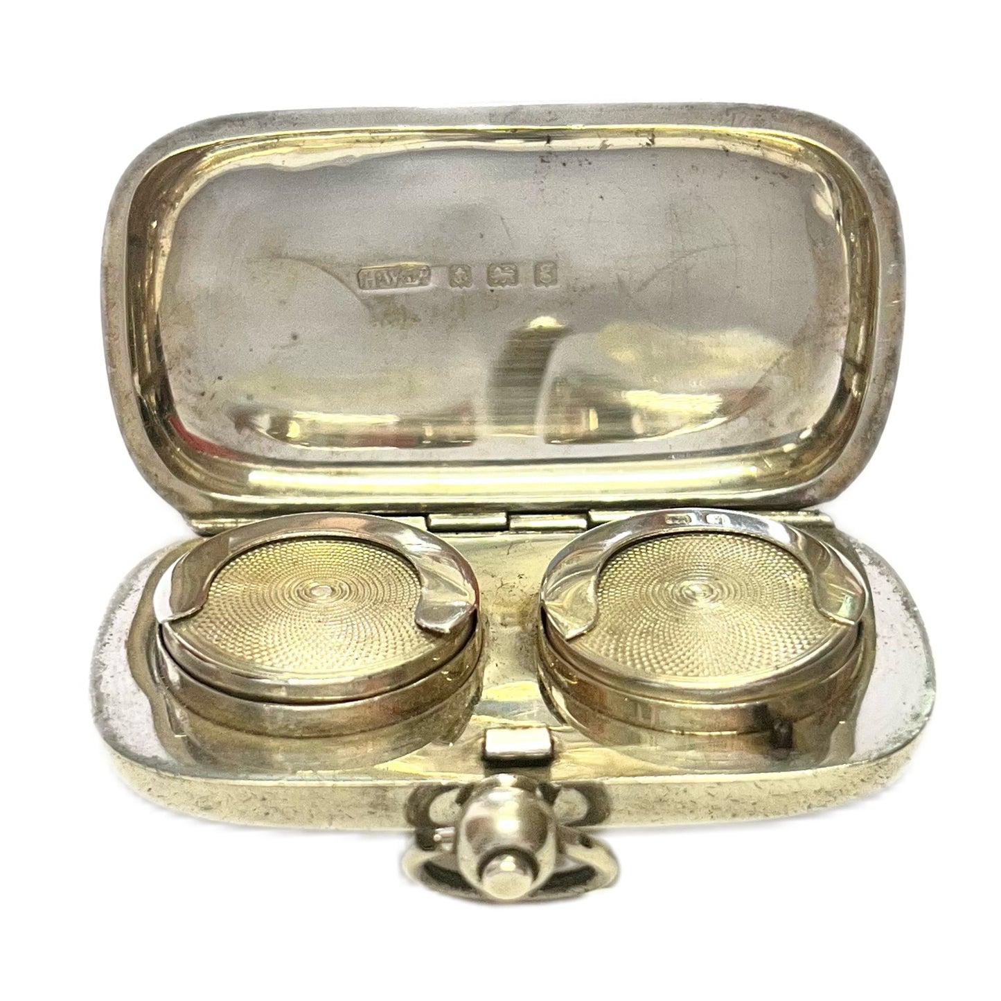Antique Edwardian sterling silver double sovereign case