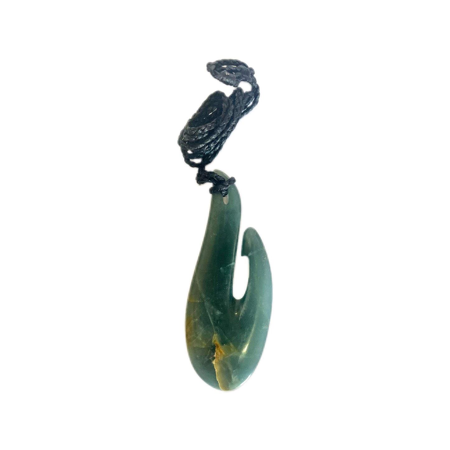 Vintage poumanu Hei Matau pendant, New Zealand