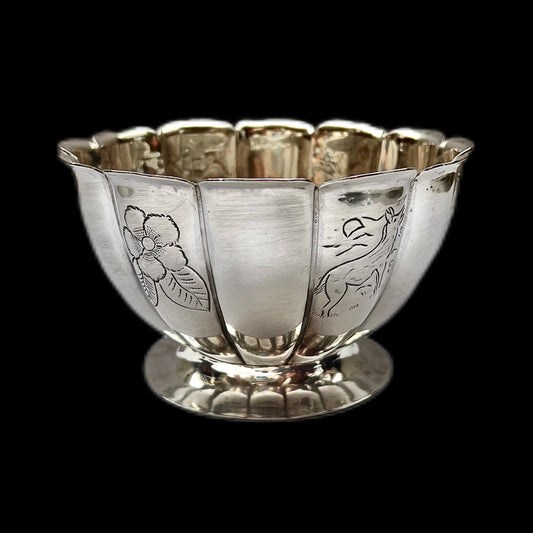 Midcentury Mexican sterling silver bowl by Sanborns