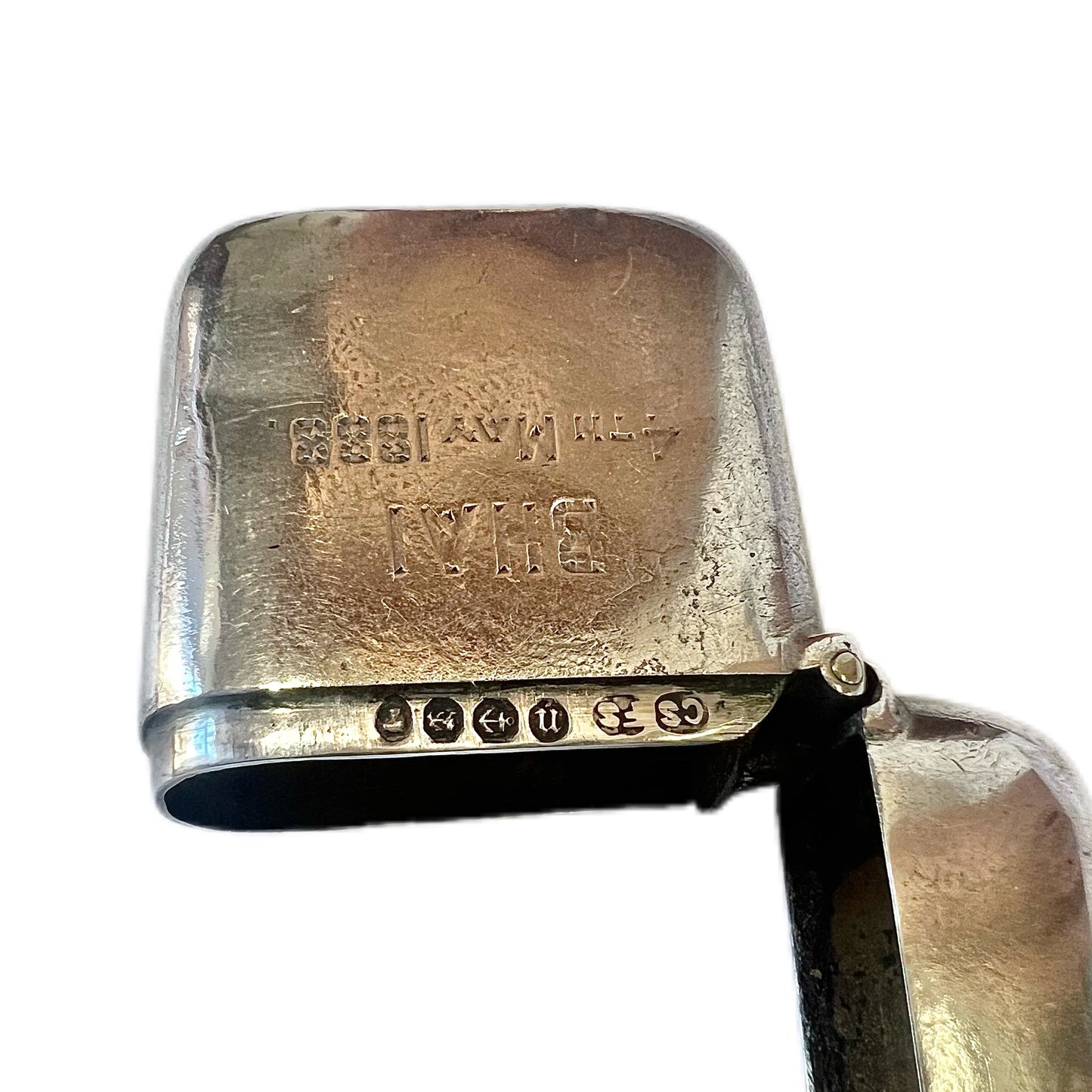 Antique Victorian sterling silver vesta case