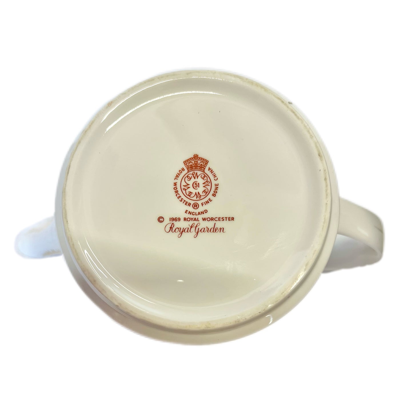 Vintage Royal Worcester bone china teapot in the Royal Garden pattern