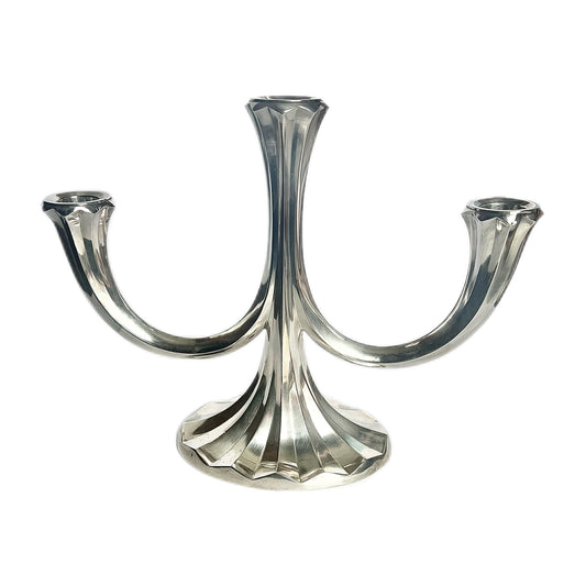 Vintage MCM Scandinavian .835 silver candelabra