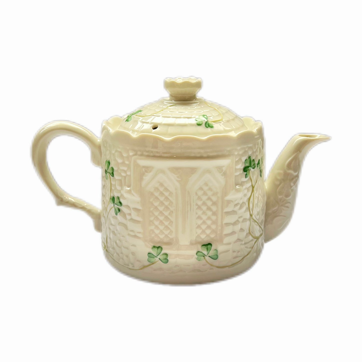 Vintage Belleek Castle Teapot, limited edition