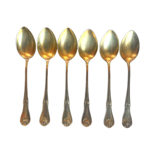 Set of 6 20th century Norwegian .830 gilt silver cocktail spoons, J Tostrup