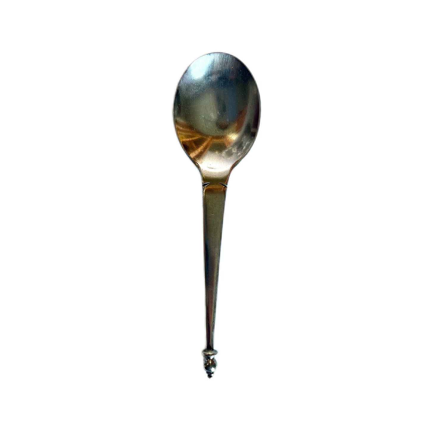 Antique Edwardian sterling silver spoon with marks for London, 1906, Josiah Williams & Co