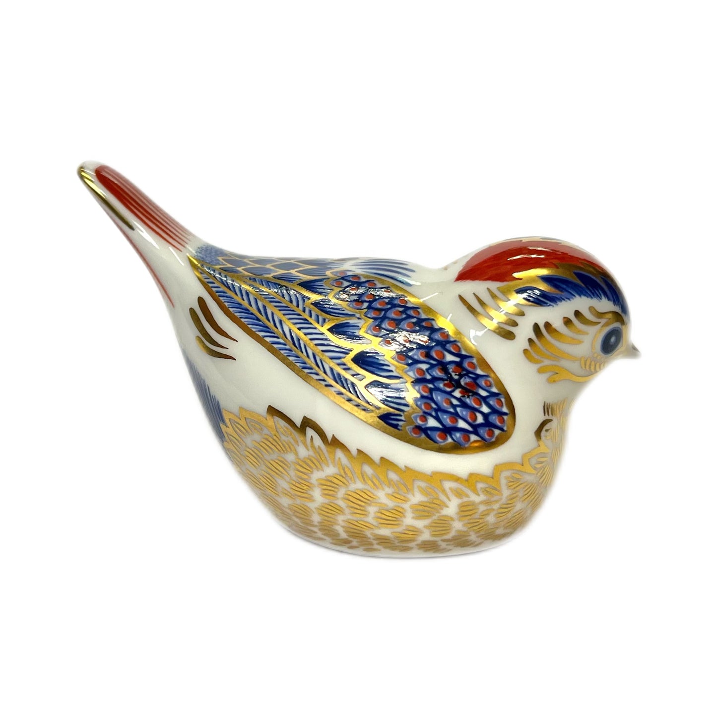 Vintage Royal Crown Derby 1999 ‘Firecrest’ paperweight figurine, 1st quality