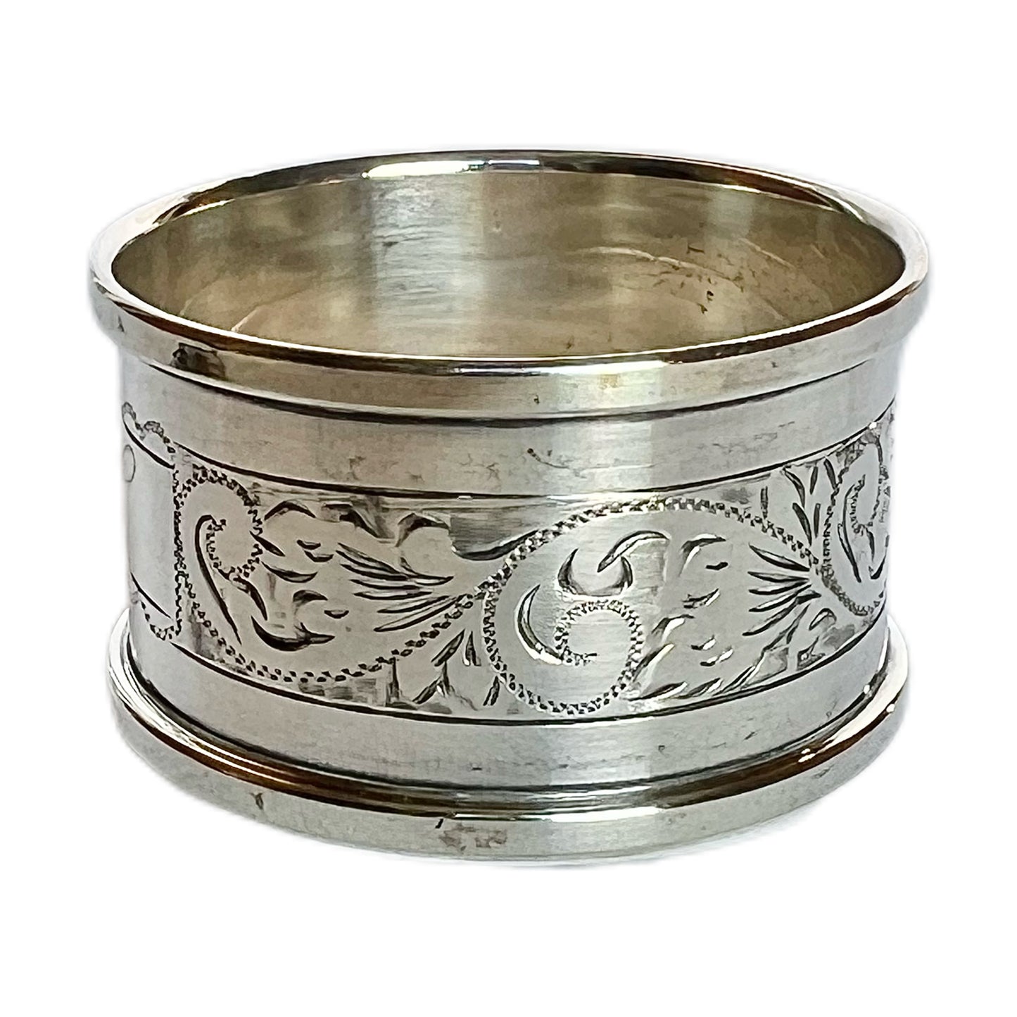 Vintage English QEII sterling silver napkin ring