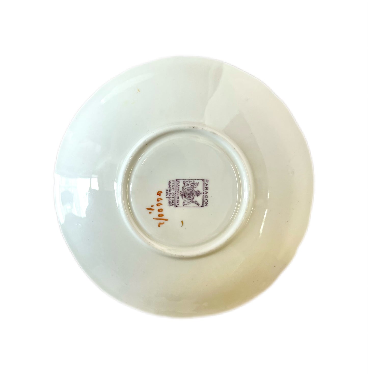 Near antique 1930s Paragon Blue Pansy teacup saucer