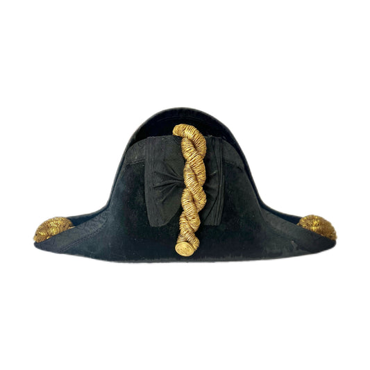 Late Victorian to early Edwardian regulation Royal Navy bi-corn hat by Moore, Scantlebury & Coote