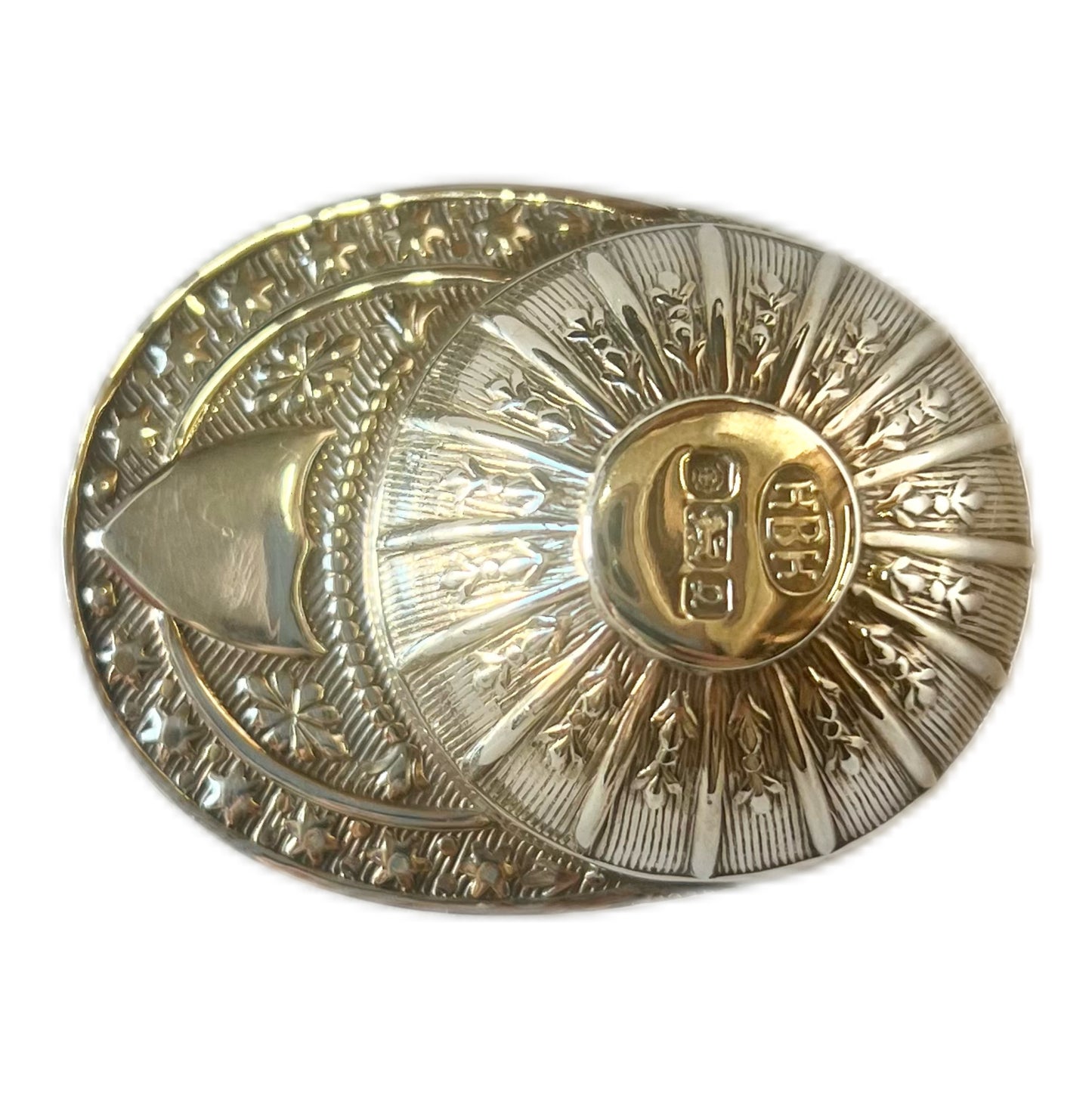 Antique QEII sterling silver novelty jockey cap tea caddy spoon