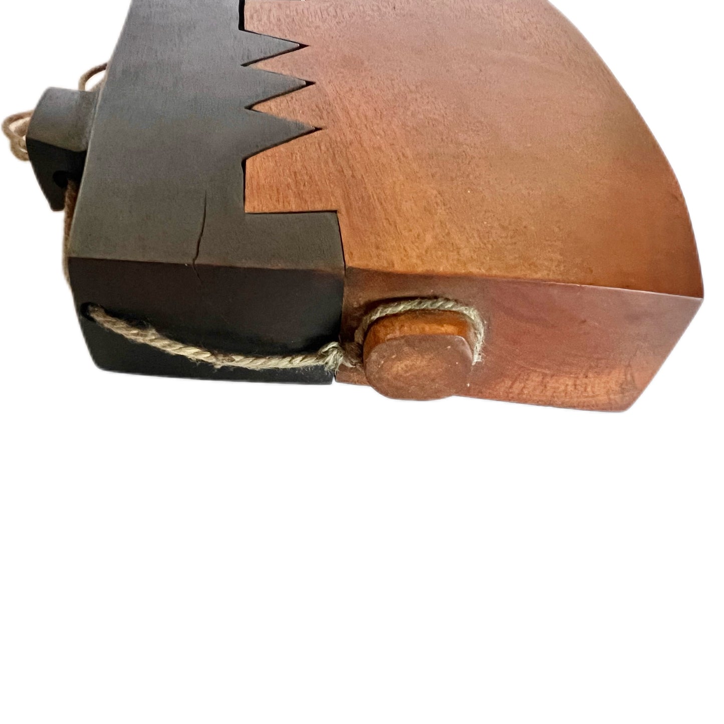 Antique Traditional “Tongal” wooden tobacco or betel lime box, Sumba Island Indonesia