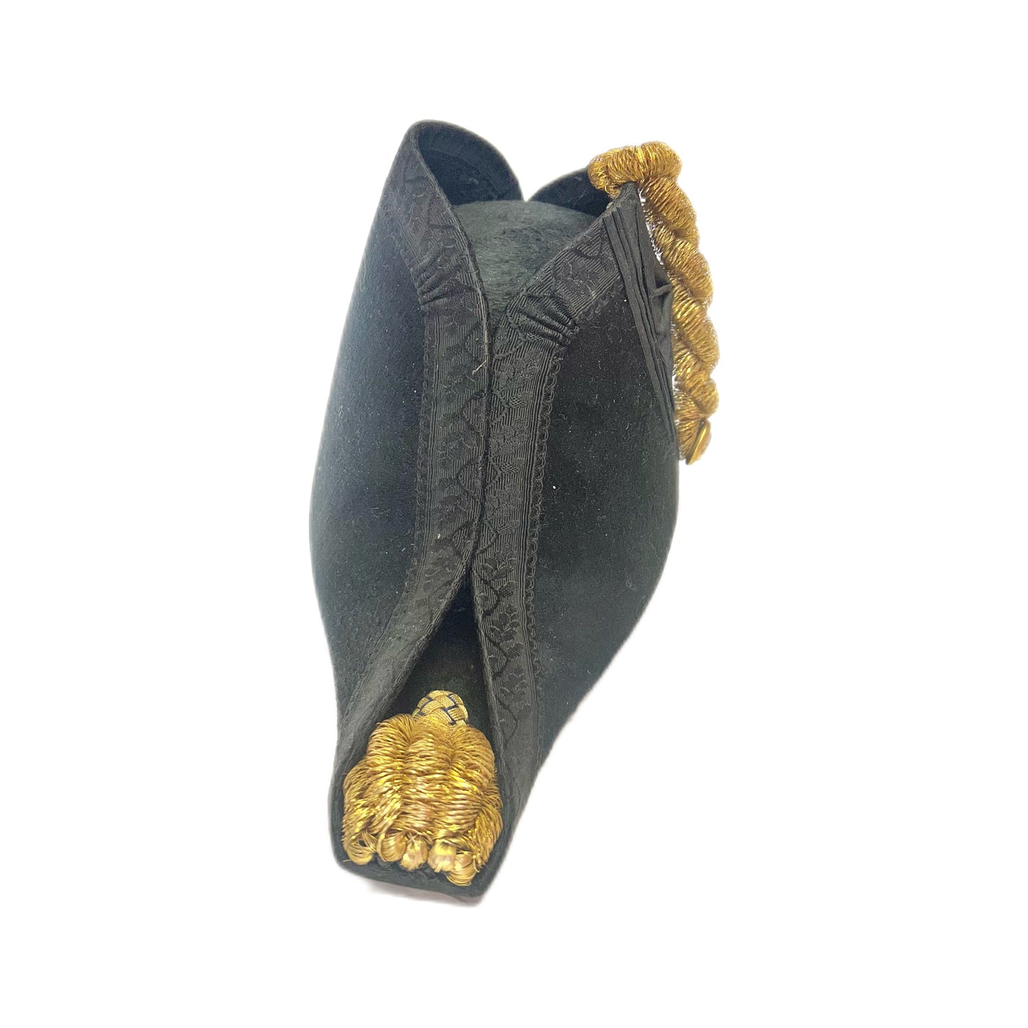 Late Victorian to early Edwardian regulation Royal Navy bi-corn hat by Moore, Scantlebury & Coote