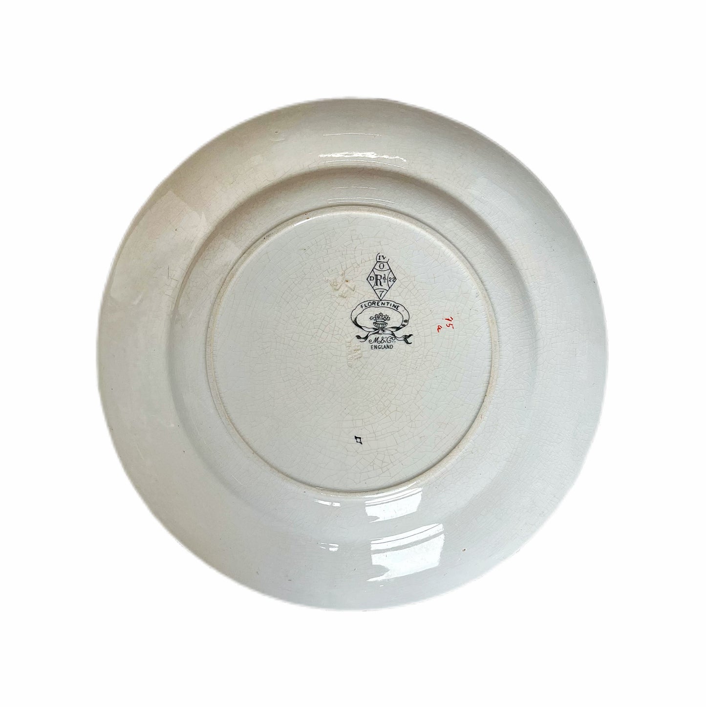 19th century Minton Florentine pattern dinner plate