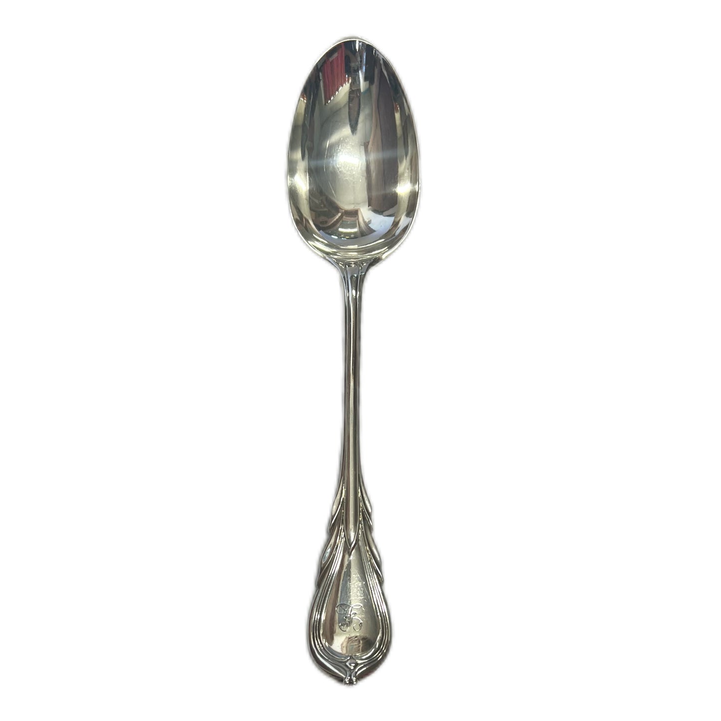 Antique Chawner & Co Victorian sterling silver Lily pattern tablespoon