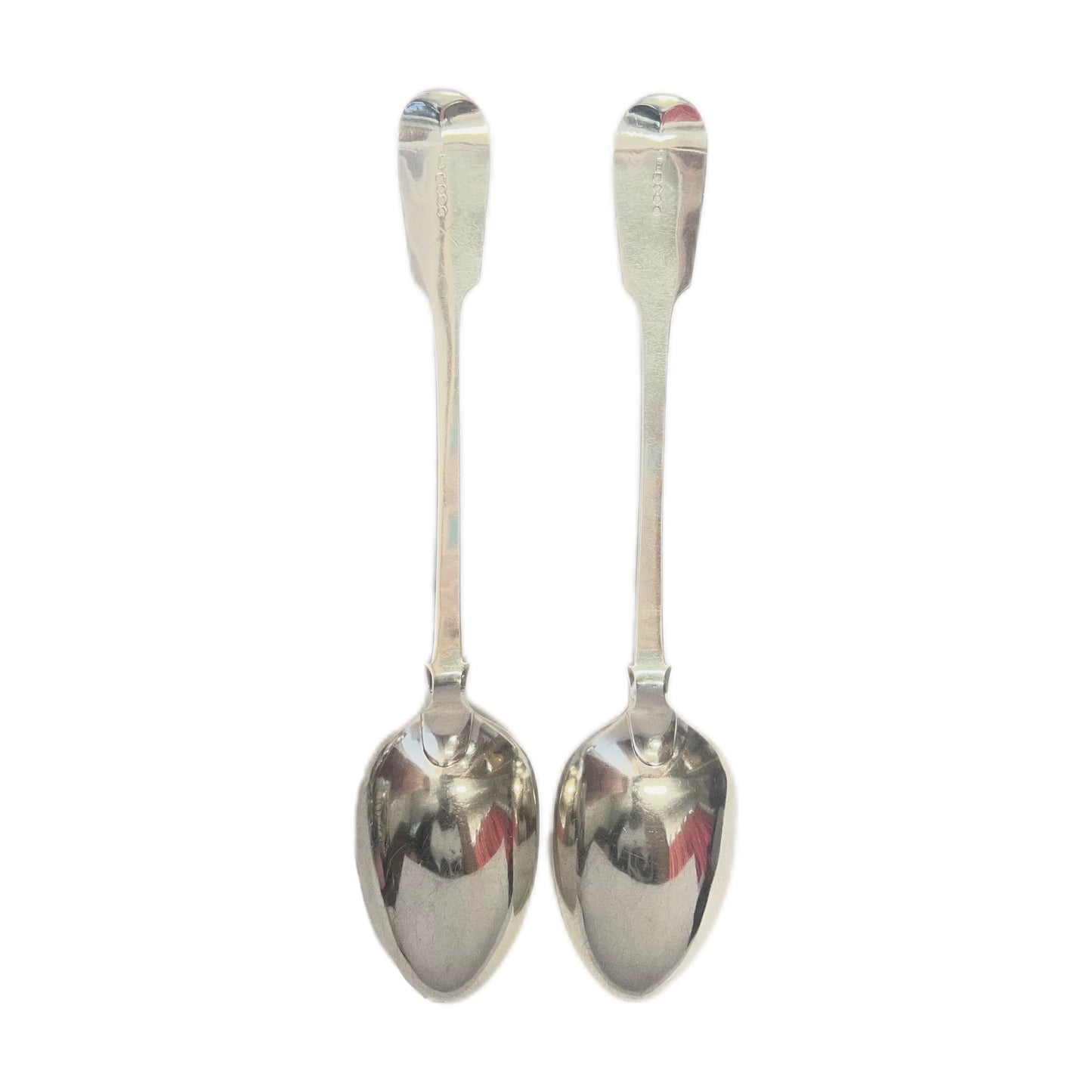 Pair of William IV sterling silver serving spoons, London, 1833, Adey Bellamy Savory
