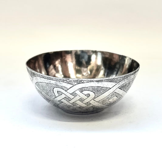 Early to mid 20th century Nigerian silver bowl by Aikena Amadu, Kano