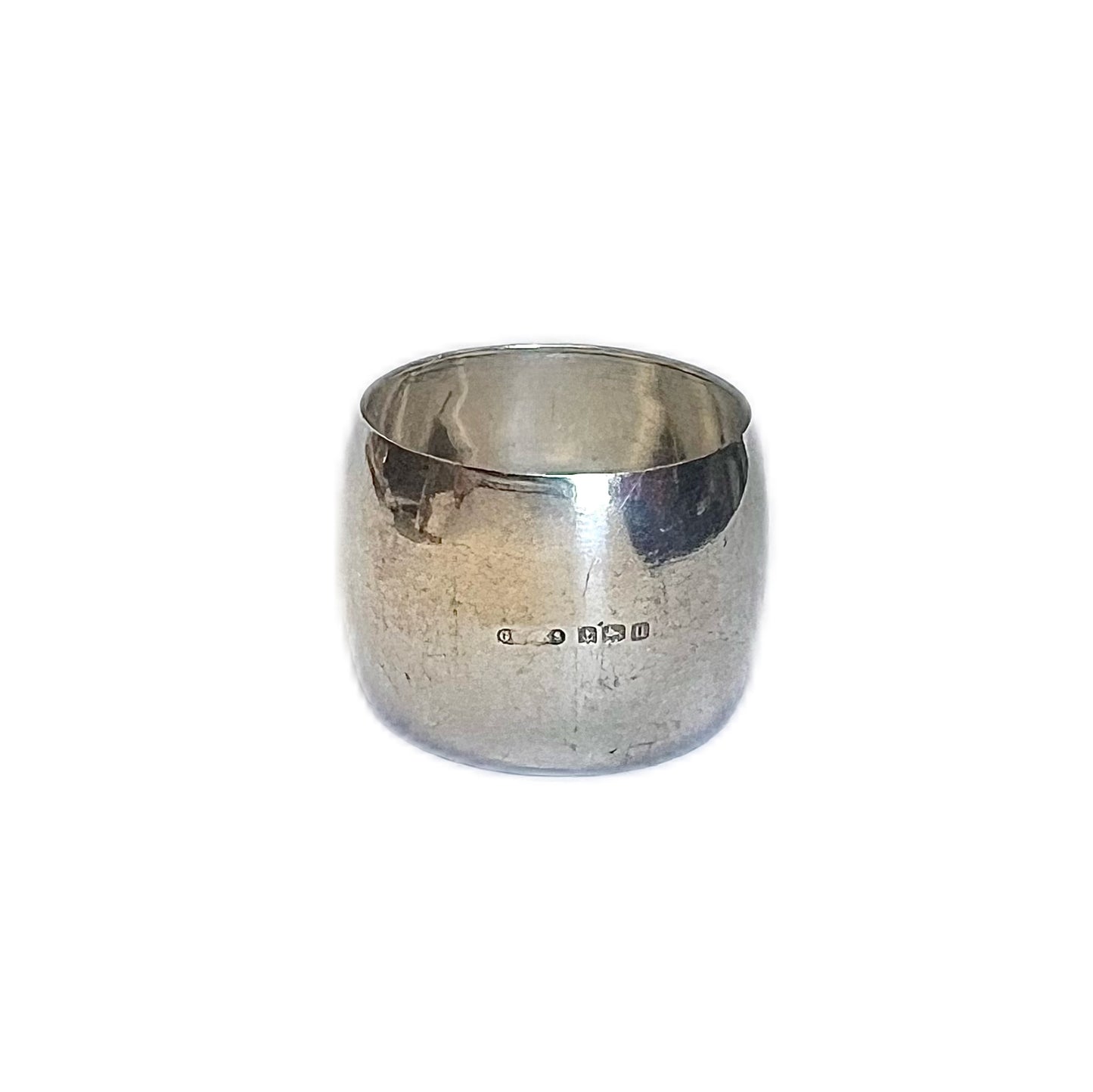 Antique 1915 George V sterling silver napkin ring