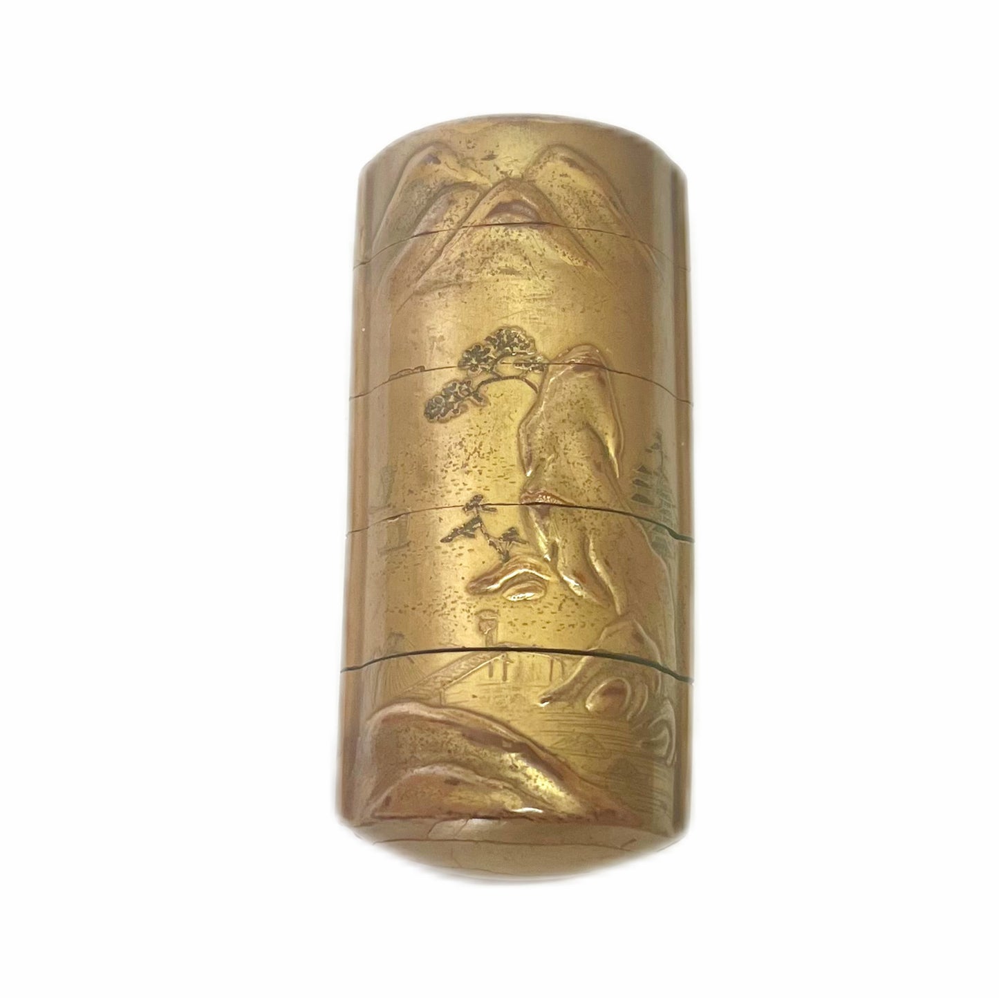 Mid to late 19th century Meiji Period gilt lacquer inro